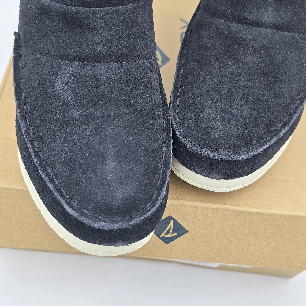 NIB Sperry Moc-Sider Booties, Black, Women's 5.5M - Picture 5 of 16
